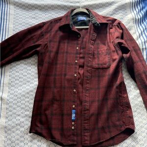 Pendleton Wool Men's Red Plaid Shirt
